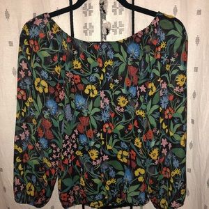 Alice + Olivia Off the Shoulder Silk Top